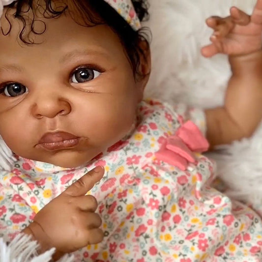 20 inch Little Charlotte African American Reborn Baby Doll