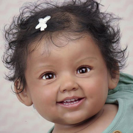 19 inch sweet Realistic African AmericanAllison reborn baby doll