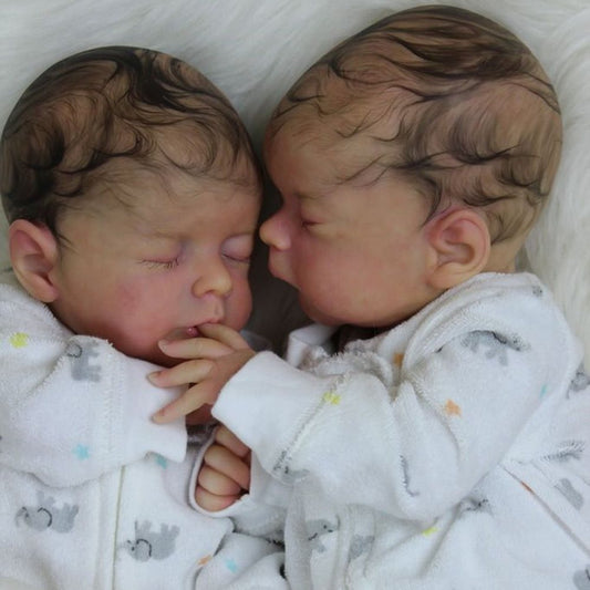 17'' Real Lifelike Twins Jayla and Naomi Reborn Baby Doll Gril