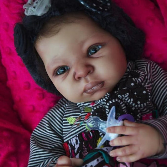 20 inch Cute Alyssa African American Reborn Baby Doll