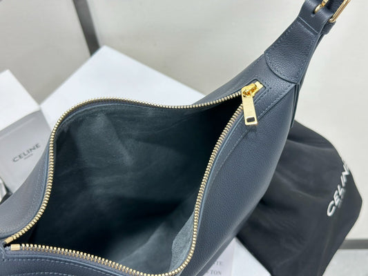 Celine Heloise Bag in Supple Calfskin Gray 30 x 28.5 x 8cm