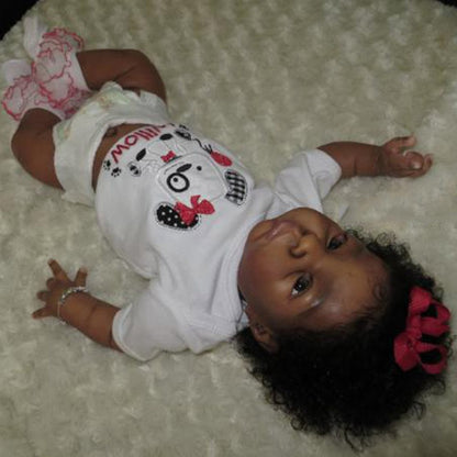 20 inch Realistic African American reborn baby baby doll